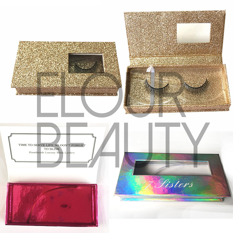 Private label mink lashes magnetic package boxes China  ED11